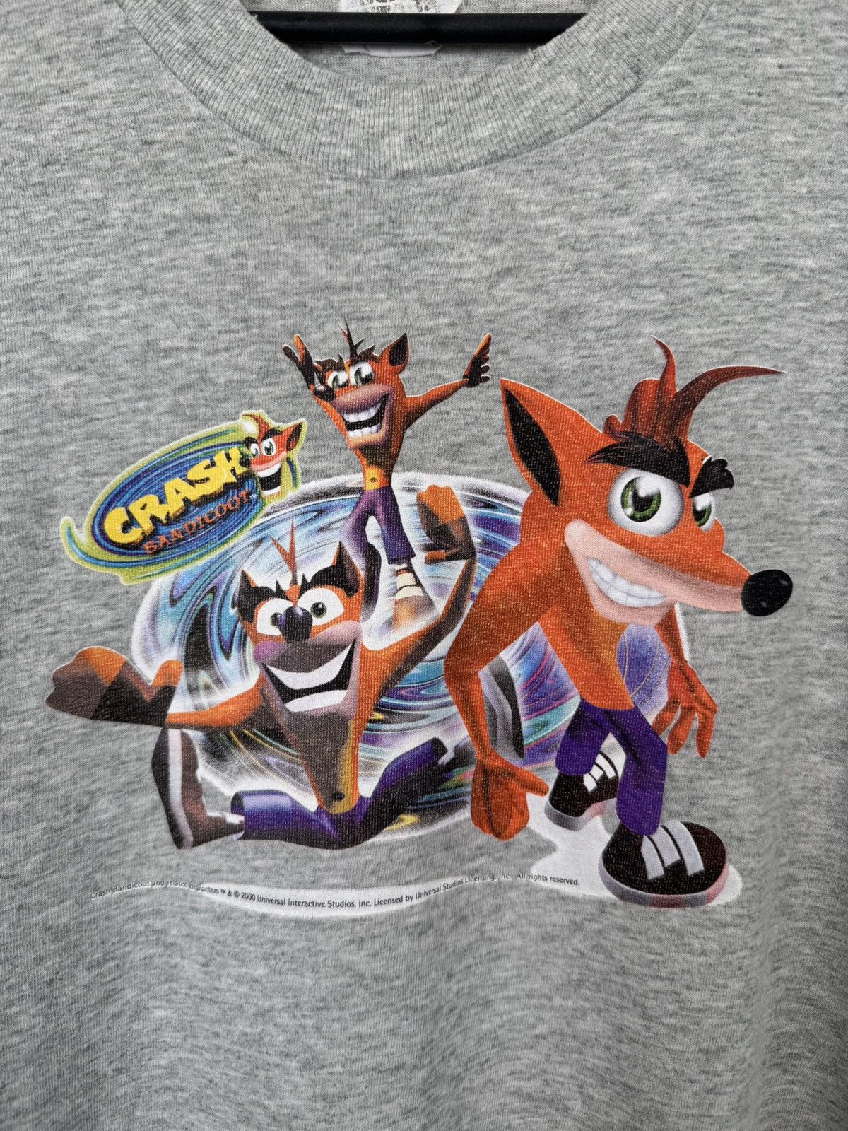 Other Vintage Crash Bandicoot T shirt 2000 PS1 Game Sz XL Grey Size US XL / EU 56 / 4 - 4 Thumbnail