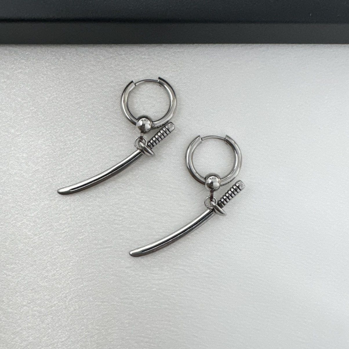 Other Knife Dangle Drop Earrings for Men Women,Unisex Style Size ONE SIZE - 1 Thumbnail