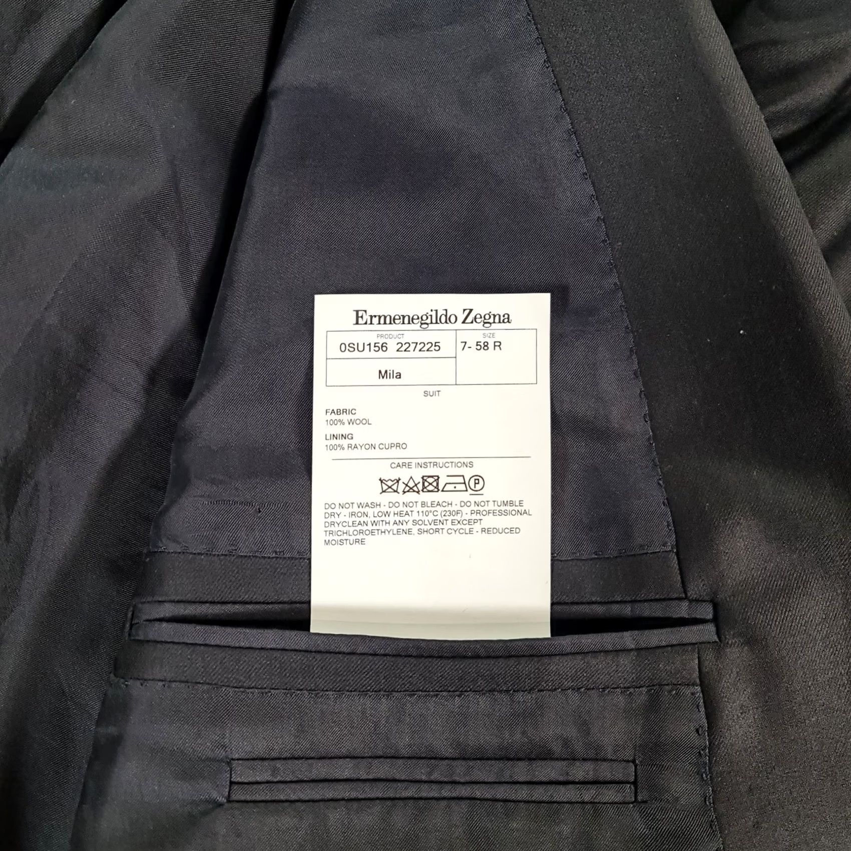 Ermenegildo Zegna Ermenegildo Zegna Blazer Mens Wool Double Breasted Blue 48 R Su Misura Jacket Size 48R - 7 Thumbnail