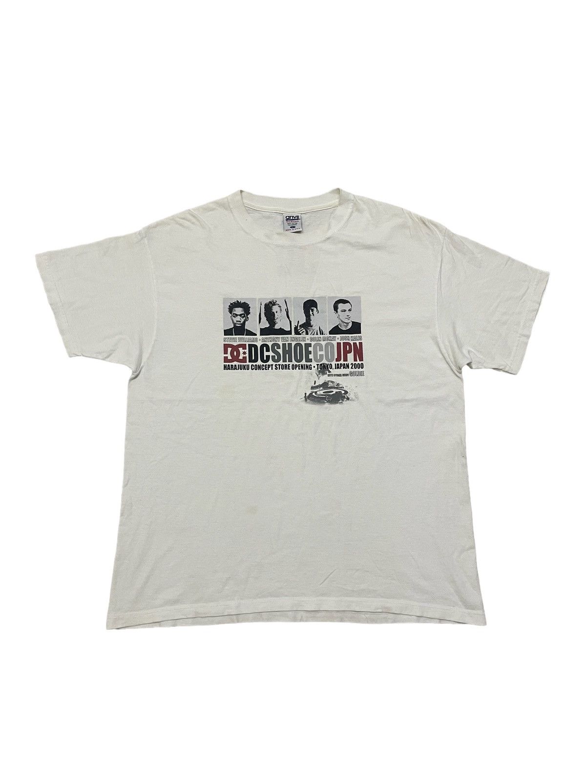 image of Archival Clothing x Dc Vintage Phototee Dc Shoe Co Japan T-Shirt in White, Men's (Size XL)