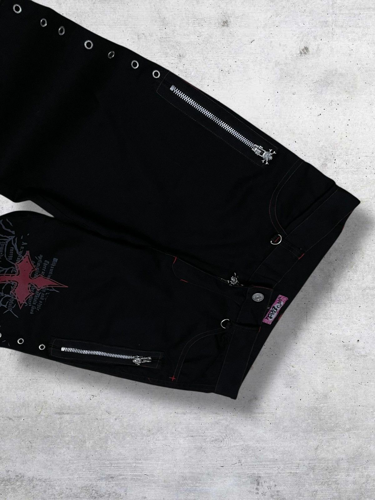 Hysteric Glamour PUNK MAD 1990S JAPAN DESIGNER BONDAGE CROSS PUNK OG PANT Size US 28 / EU 44 - 7 Thumbnail