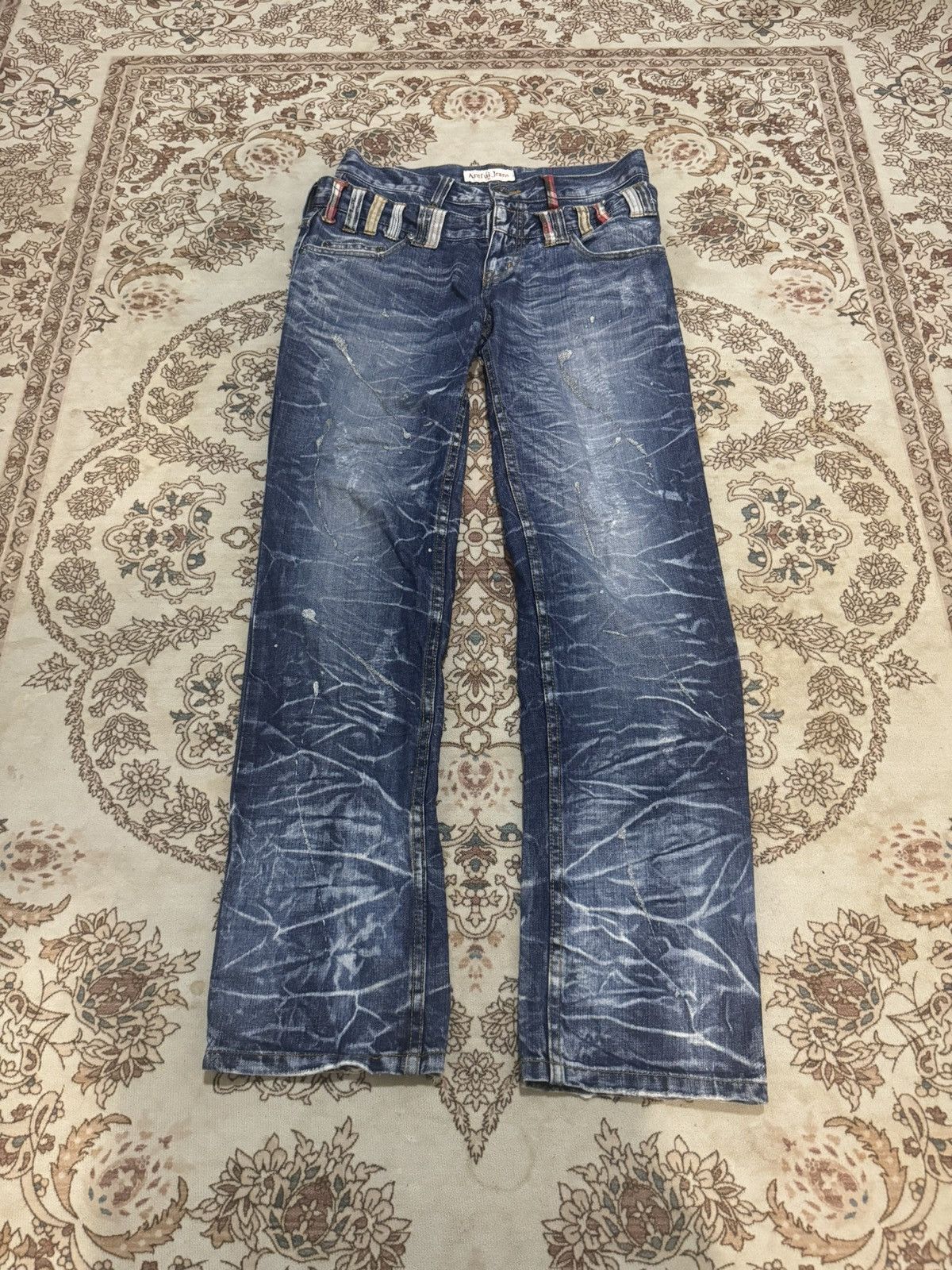 image of If Six Was Nine x Vintage Double Waist Antfui Jeans in Blue, Men's (Size 32)