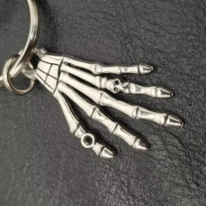 Jewelry Stainless Steel Keel Clamp Beads Waist Pants Keychain Size ONE SIZE - 8 Thumbnail