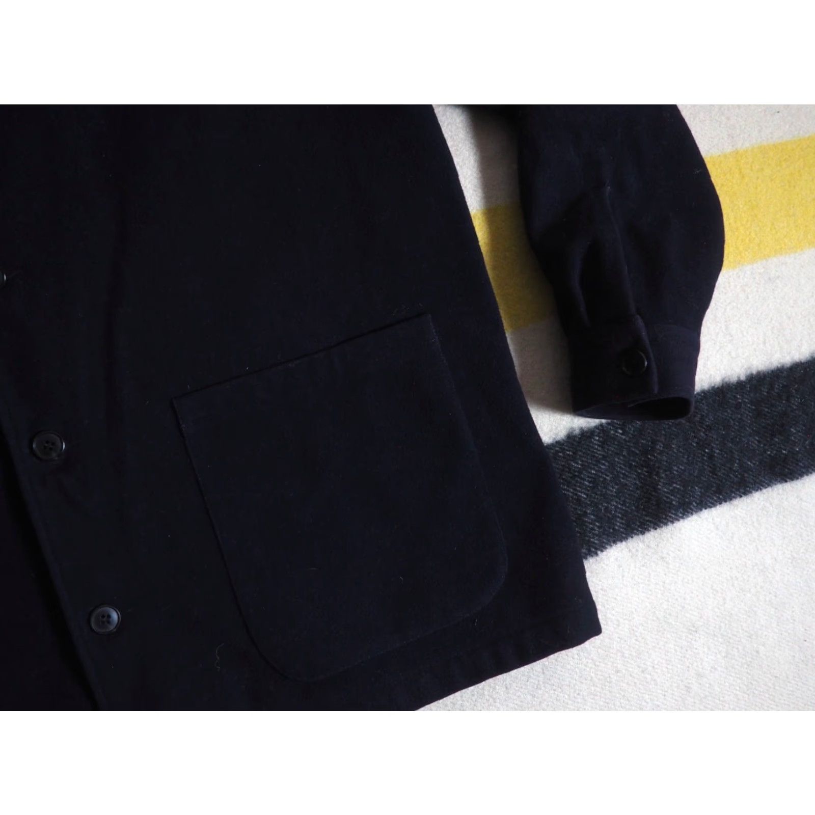 Pendleton VTG Pendleton Wool Barn Coat XL 100% Wool Dark Navy Blue Button Chore Coat Mens XL Size US XL / EU 56 / 4 - 4 Thumbnail
