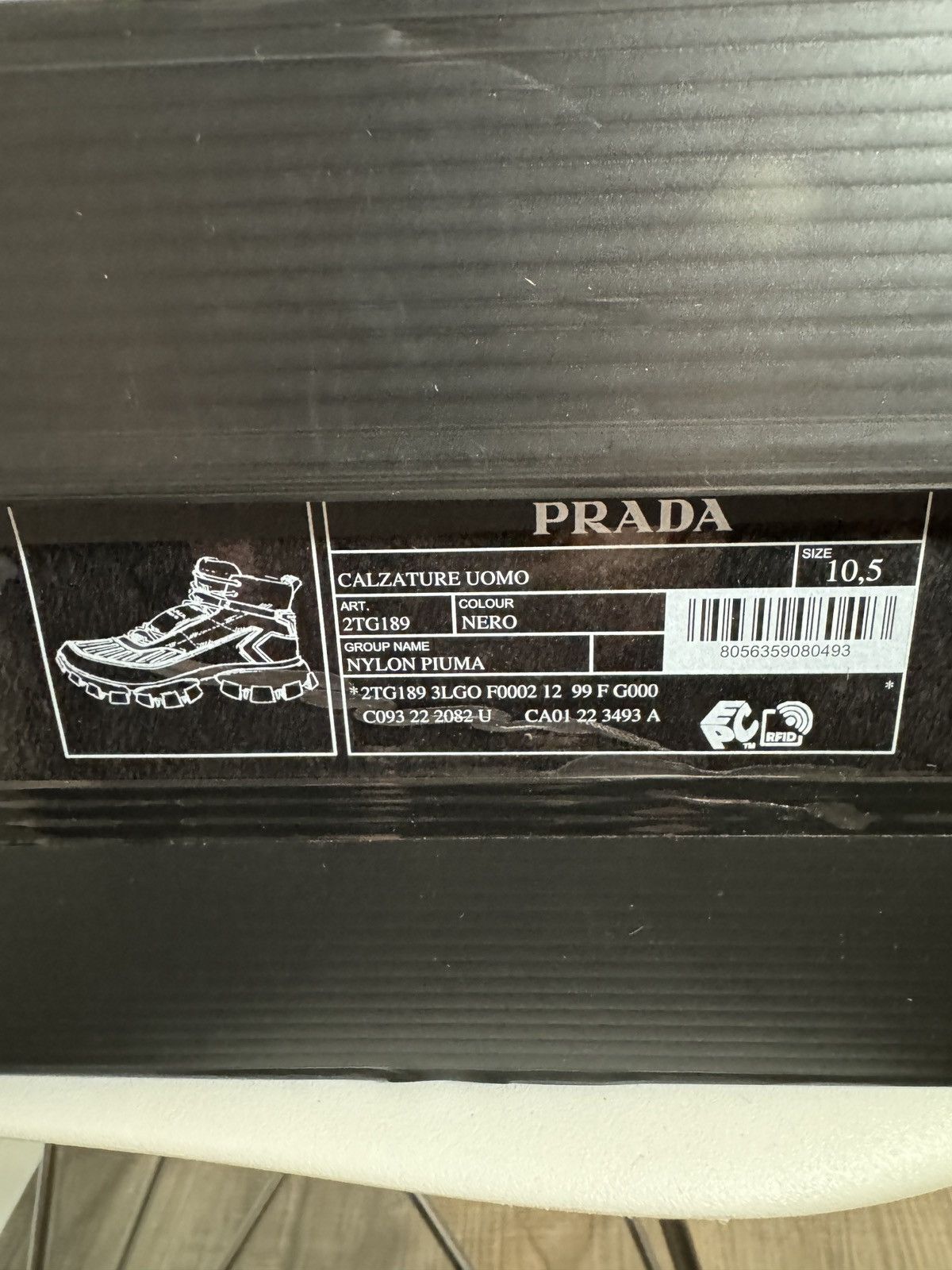 Designer × Prada Prada Men’s Black Cloudbust Thunder High Top Size US 11.5 / EU 44-45 - 8 Thumbnail