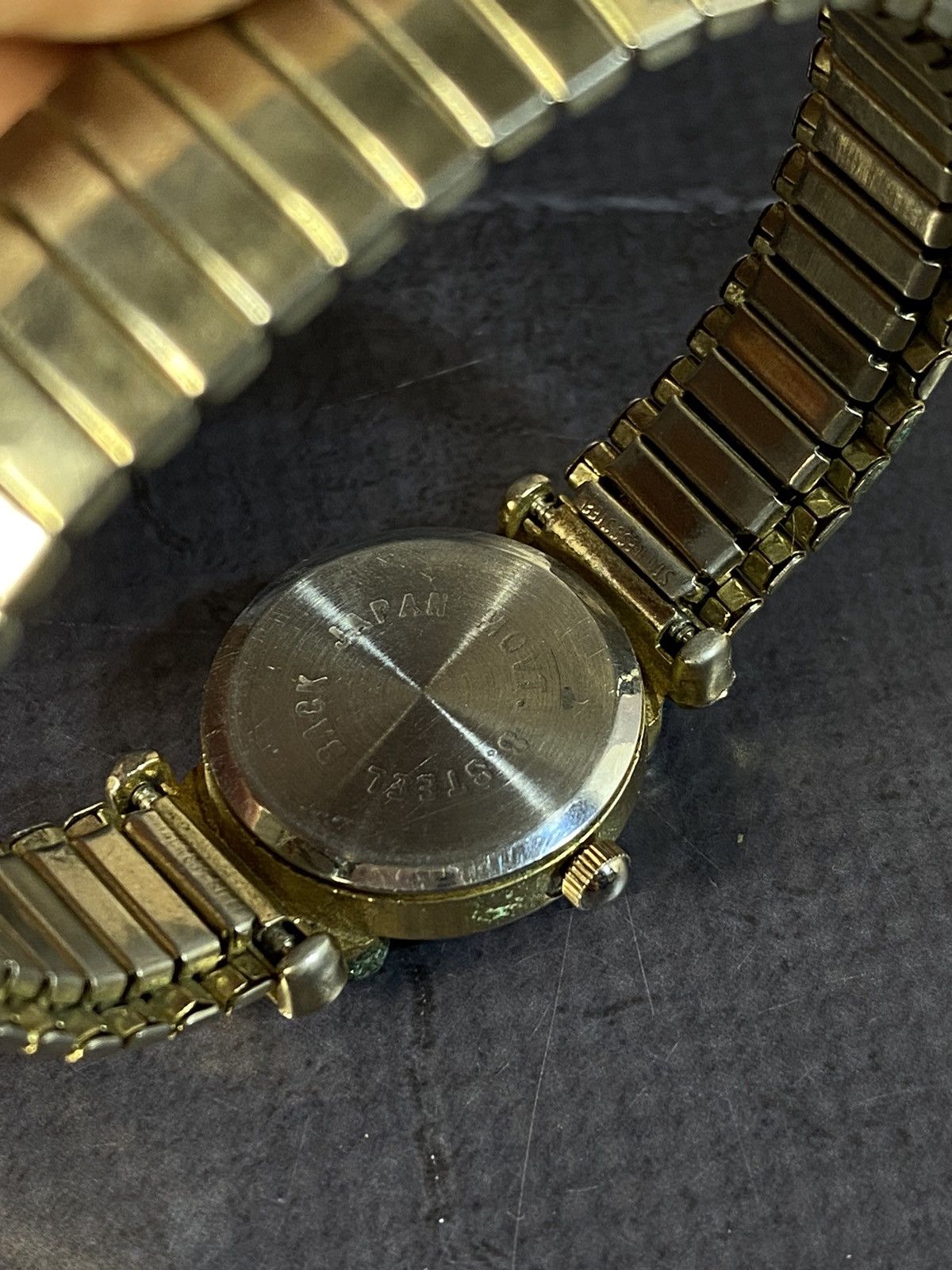Japanese Brand Elegant Gold Tone Rhinestone Watch Japanese Brand ✨ Size ONE SIZE - 9 Thumbnail