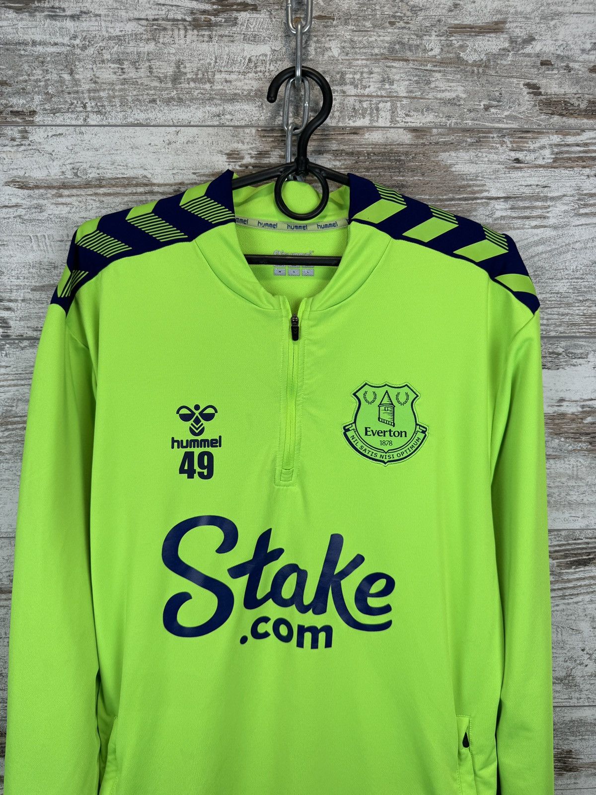 Hummel × Vintage Mens Vintage Hummel Everton soccer sweatshirt jersey Size US M / EU 48-50 / 2 - 3 Thumbnail