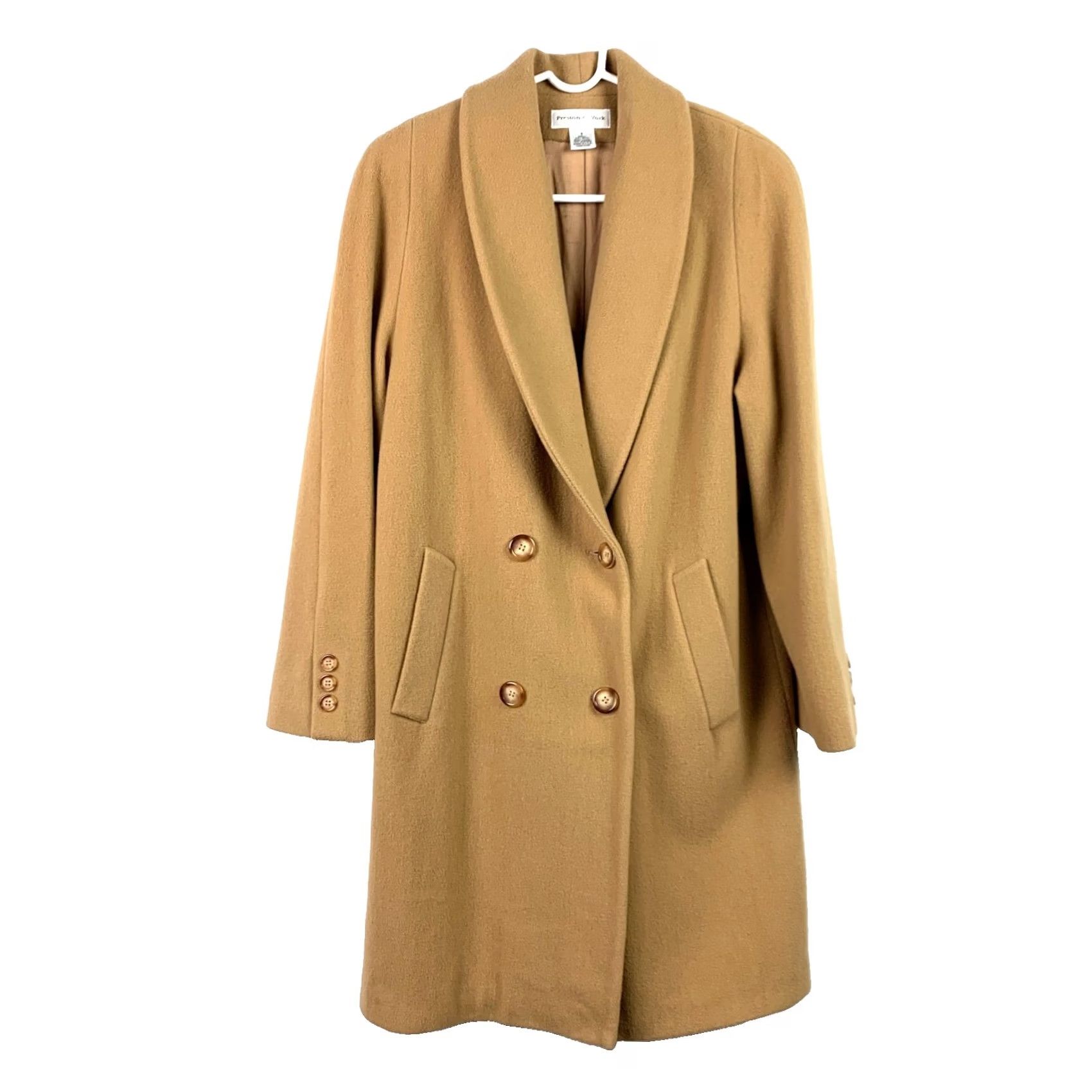 Preston & York Preston & York Brown Wool Double Breasted Long Coat Womens 8 Overcoat Lined Wool FAQ 8 Womens Brown Coat Size M / US 6-8 / IT 42-44 - 2 Thumbnail