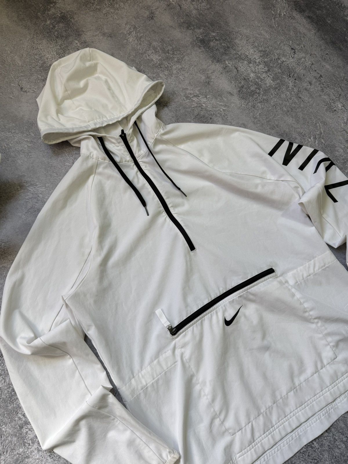 Nike × Vintage Nike Anorak Light Jacket Streetwear Oversize Big Logo Rare Size US S / EU 44-46 / 1 - 2 Thumbnail
