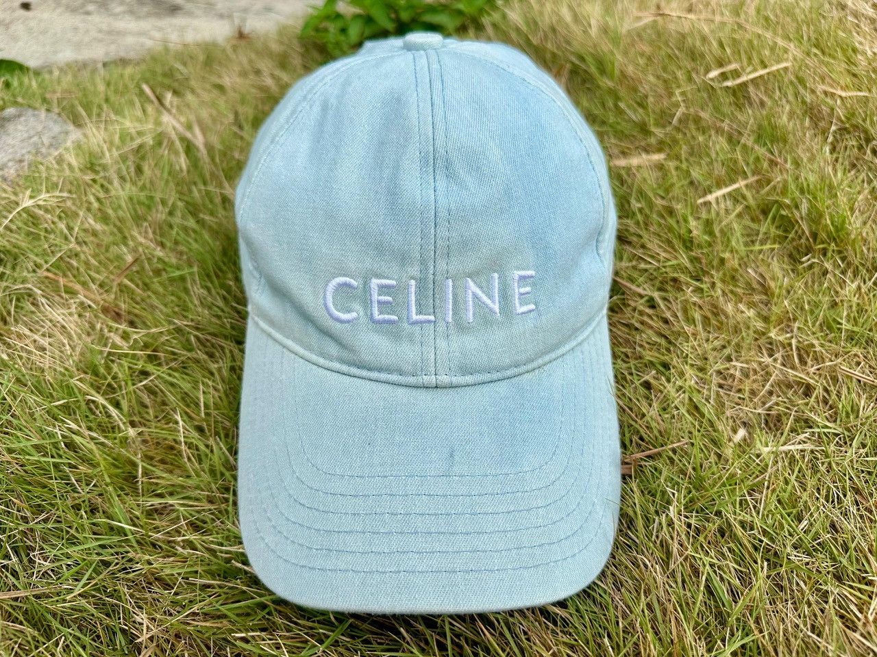 Celine Authentic Celine Denim Baseball Cap Size ONE SIZE - 1 Thumbnail