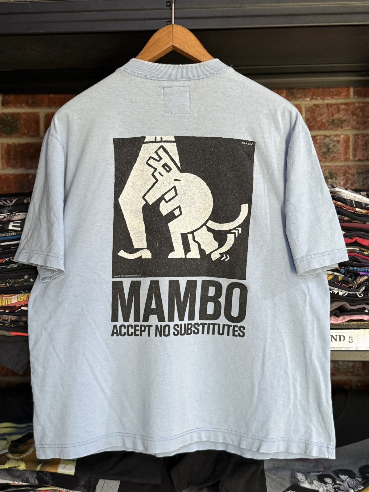 Mambo × Vintage Thrashed Vintage 80s Mambo Accept No Substitutes Tee Size US L / EU 52-54 / 3 - 1 Thumbnail