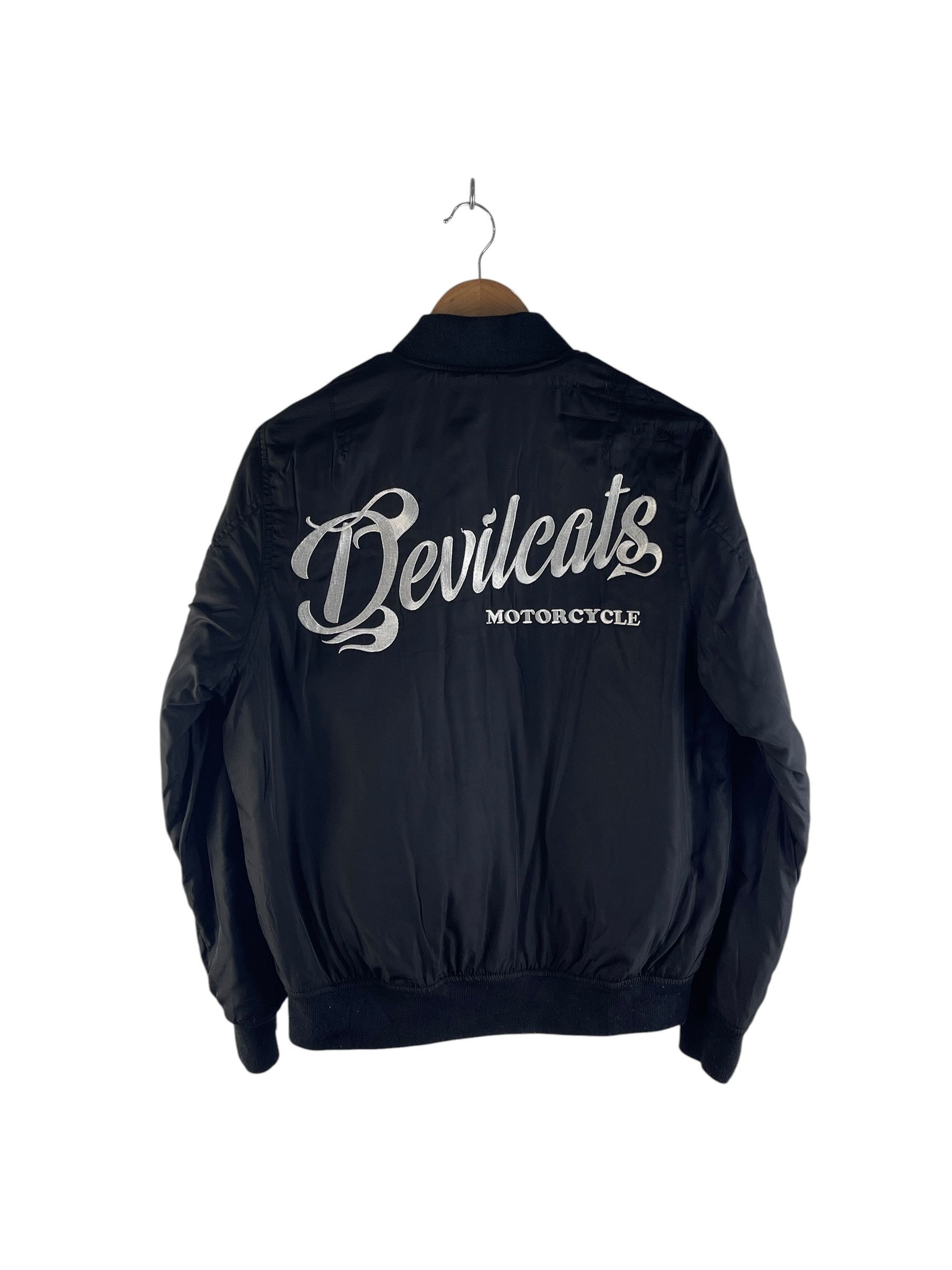 Japanese Brand Devilcats Motorcycle MA-1 Bomber Jacket Streetwear Biker Size US M / EU 48-50 / 2 - 1 Thumbnail