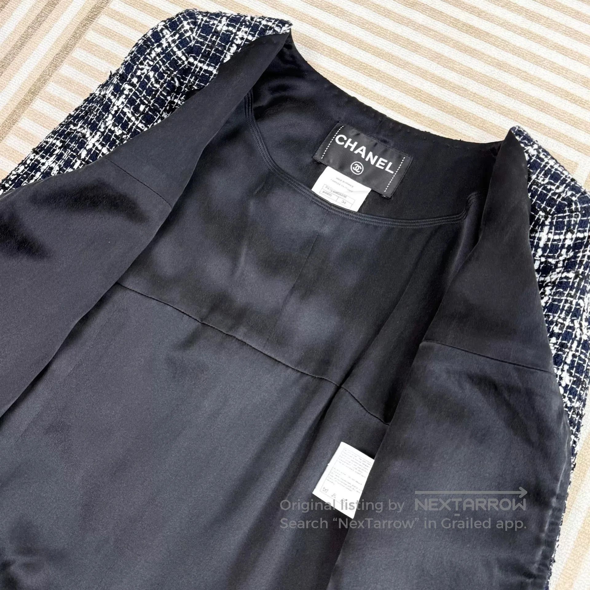 Chanel Chanel Black and White Tweed Set. Size XXS / US 00 / IT 34 - 5 Thumbnail