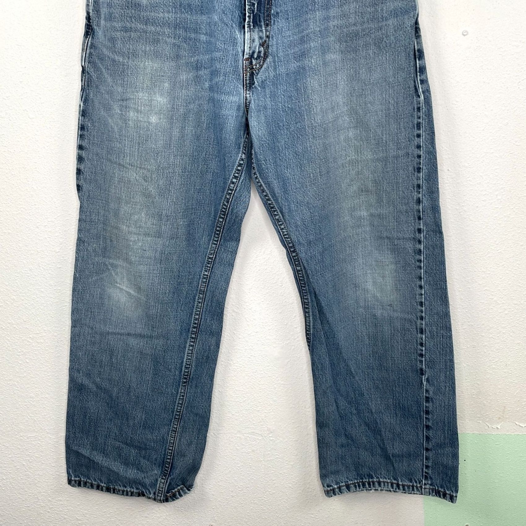Levi's VINTAGE Levi's 569 Jeans Men Wide Classic Straight Denim Blue 34x28 100% Cotton Regular Inseam 28" Rise High Size US 34 / EU 50 - 3 Thumbnail