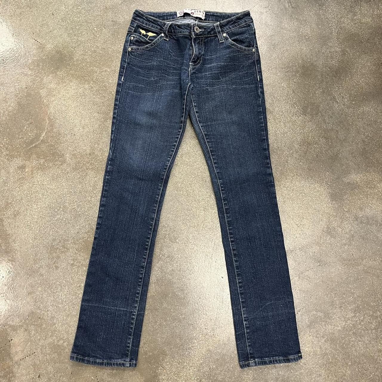 Other Kosiuko Embroidered Denim Jeans Low Rise Size 26" / US 2 / IT 38 - 2 Thumbnail