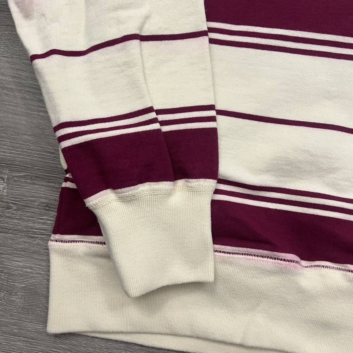 Supreme Supreme Striped Hooded Crewneck FW16 Size US M / EU 48-50 / 2 - 5 Thumbnail