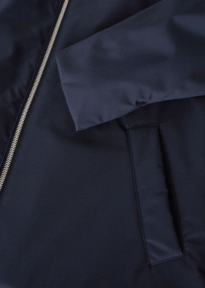 Loro Piana o1w1db10226 FAN9994 Maurin Blouson Jacket in Navy Blue Size US L / EU 52-54 / 3 - 7 Thumbnail