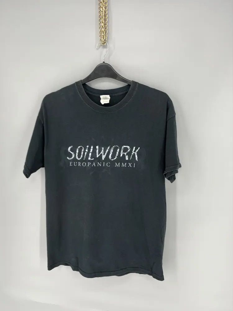 Vintage Vintage SOILWORK Band Bootleg T-Shirt Death metal Metalcore Size US L / EU 52-54 / 3 - 3 Thumbnail