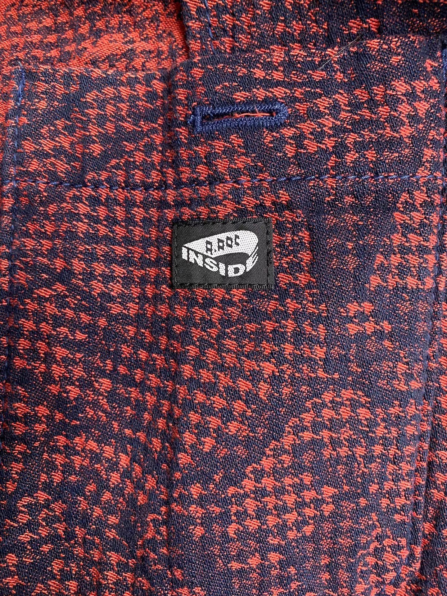 Issey Miyake Red Patterned Button-Up Light Jacket Size M Size US M / EU 48-50 / 2 - 9 Thumbnail
