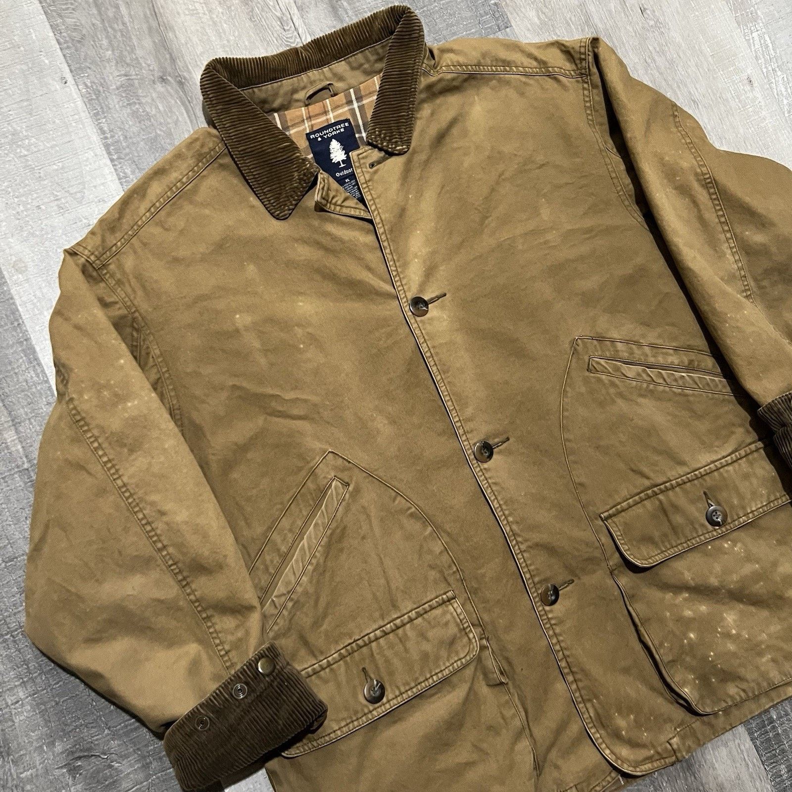 Roundtree & Yorke Roundtree And Yorke Barn Chore Coat Canvas Field Work Jacket Size US XL / EU 56 / 4 - 4 Thumbnail