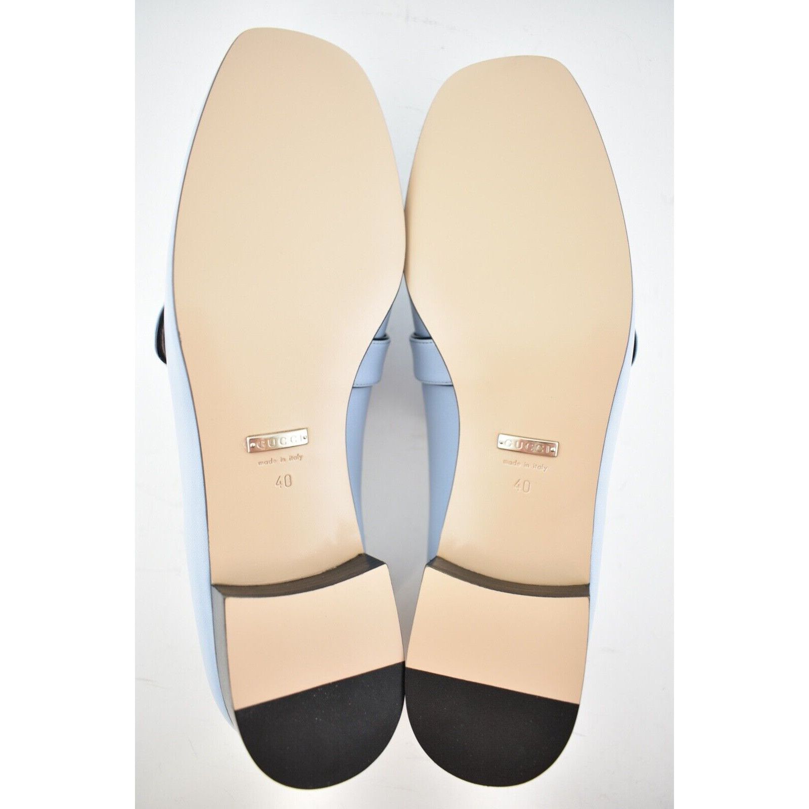 Gucci Gucci Marmont Blue Silver Double GG Logo Block Heel Size US 10 / IT 40 - 12 Thumbnail