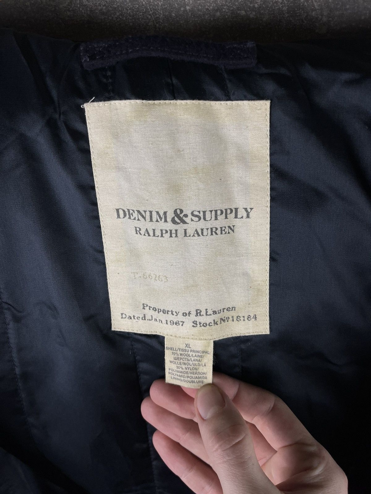 Denim & Supply Ralph Lauren Denim & Supply Ralph Lauren Double Breatsed Wool Pea Coat Size US XL / EU 56 / 4 - 9 Thumbnail