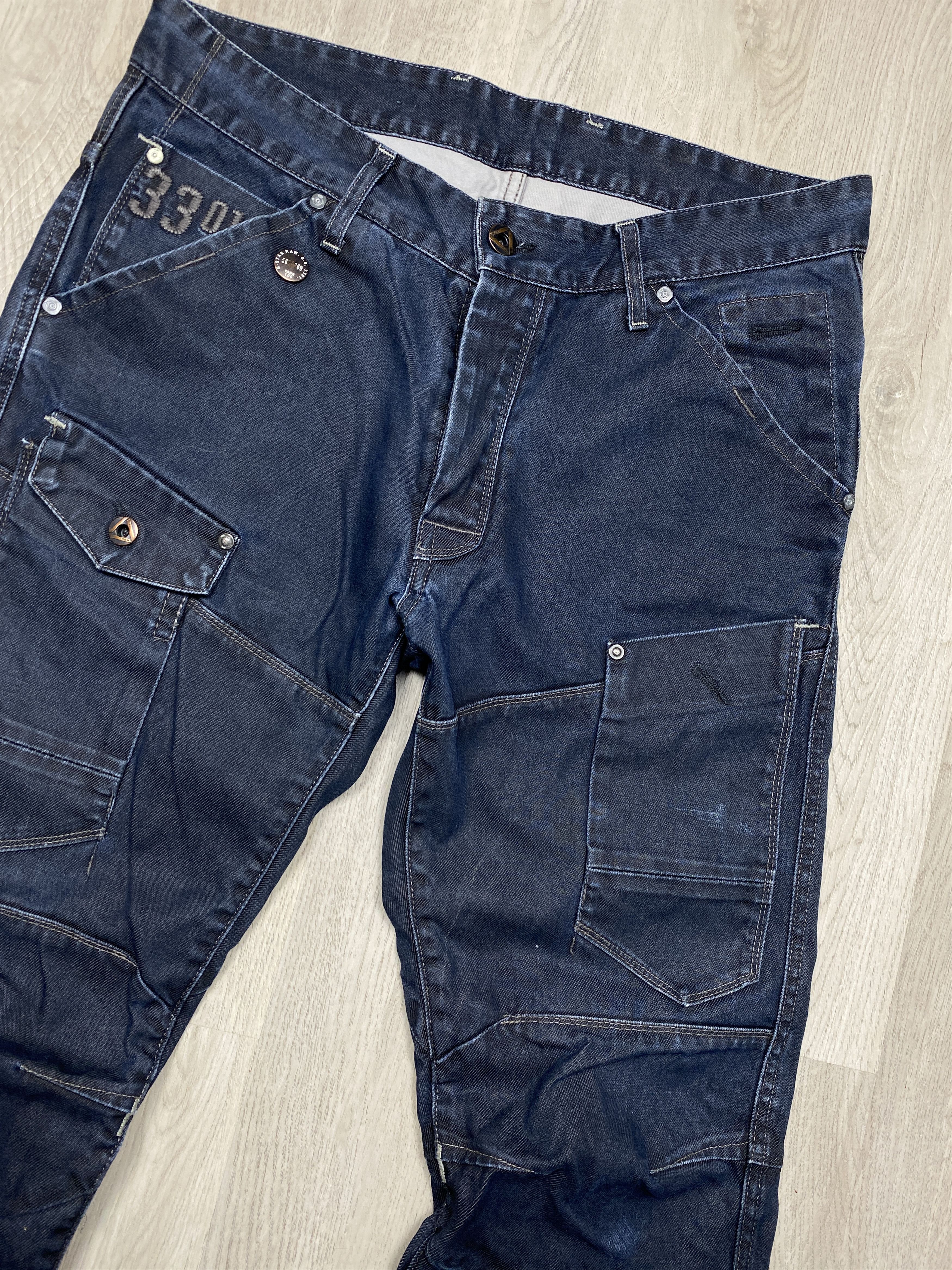 G-Star G Star Raw 5620 Dalton Tapered Denim Double Knee Pants Jeans Size US 34 / EU 50 - 4 Thumbnail
