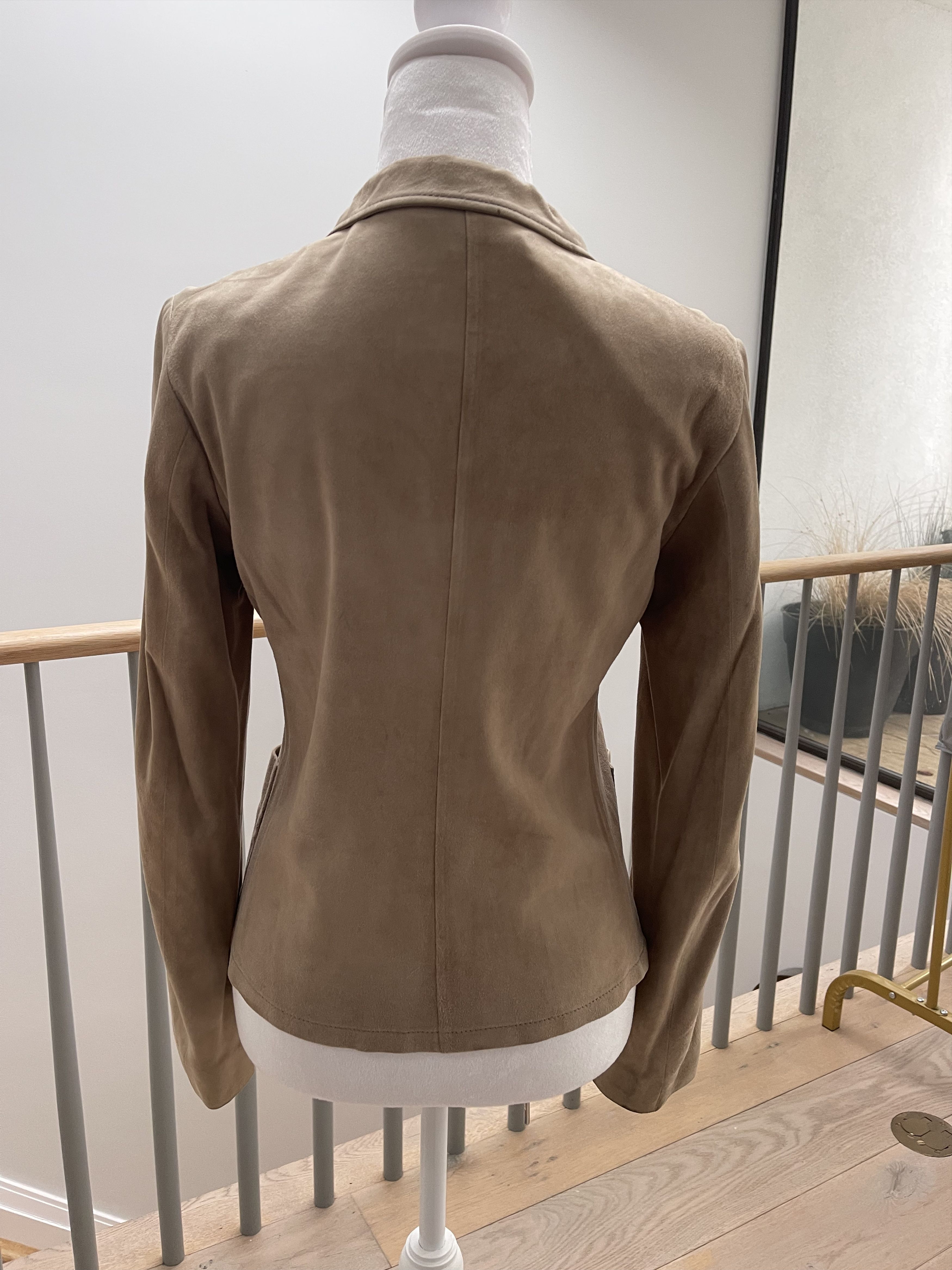 Jil Sander Suede Blazer Size XS / US 0-2 / IT 36-38 - 4 Thumbnail