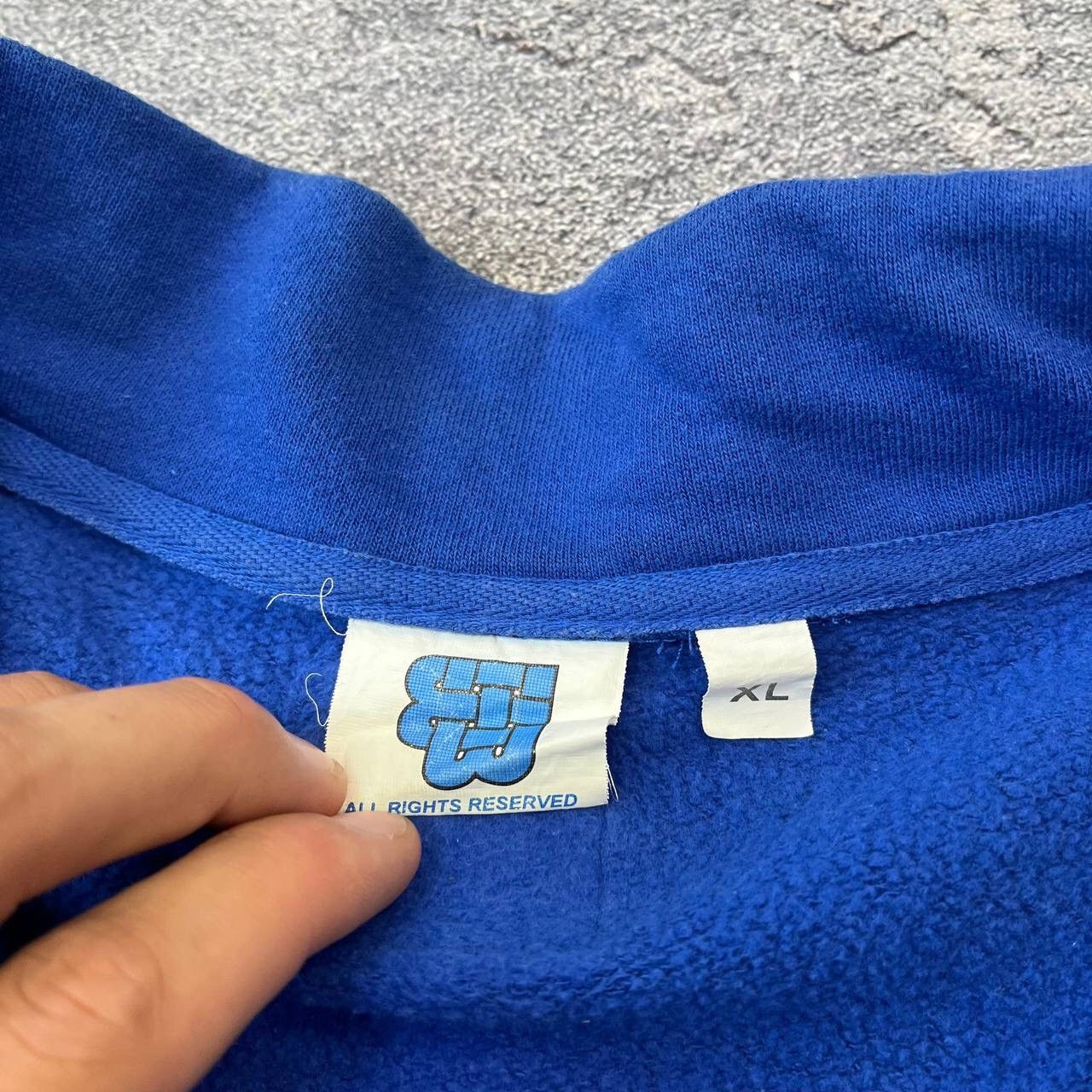 Other Y2K Rare 🇮🇹 Blue Italia Team big center logo Soccer Zip Size US S / EU 44-46 / 1 - 7 Thumbnail