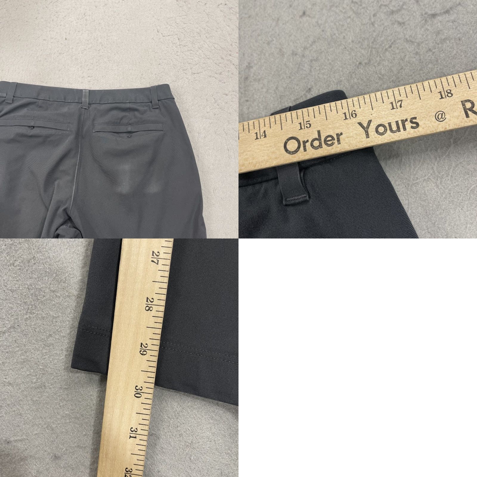 Lululemon Lululemon Pants Mens 32x31 Gray Warpstreme Slim Chino Button 5-Pocket Logo Preppy Stretch Casual Regular 32 Mens Size US 32 / EU 48 - 8 Thumbnail