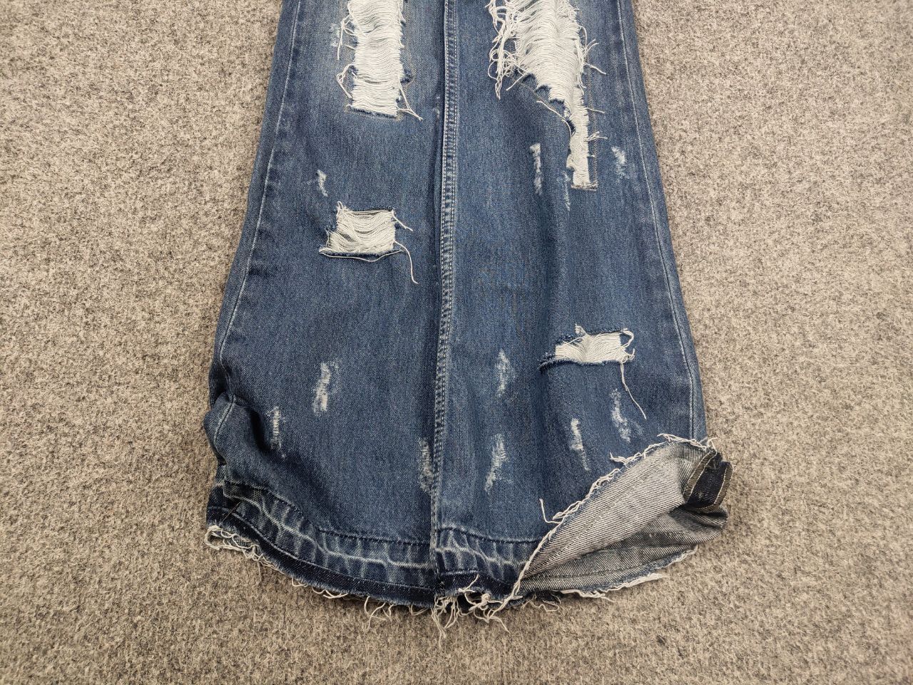 If Six Was Nine × Le Grande Bleu (L.G.B.) × Vintage Vintage Diesel If Six Was Nine style Distressed Flared Jeans Size US 30 / EU 46 - 6 Thumbnail