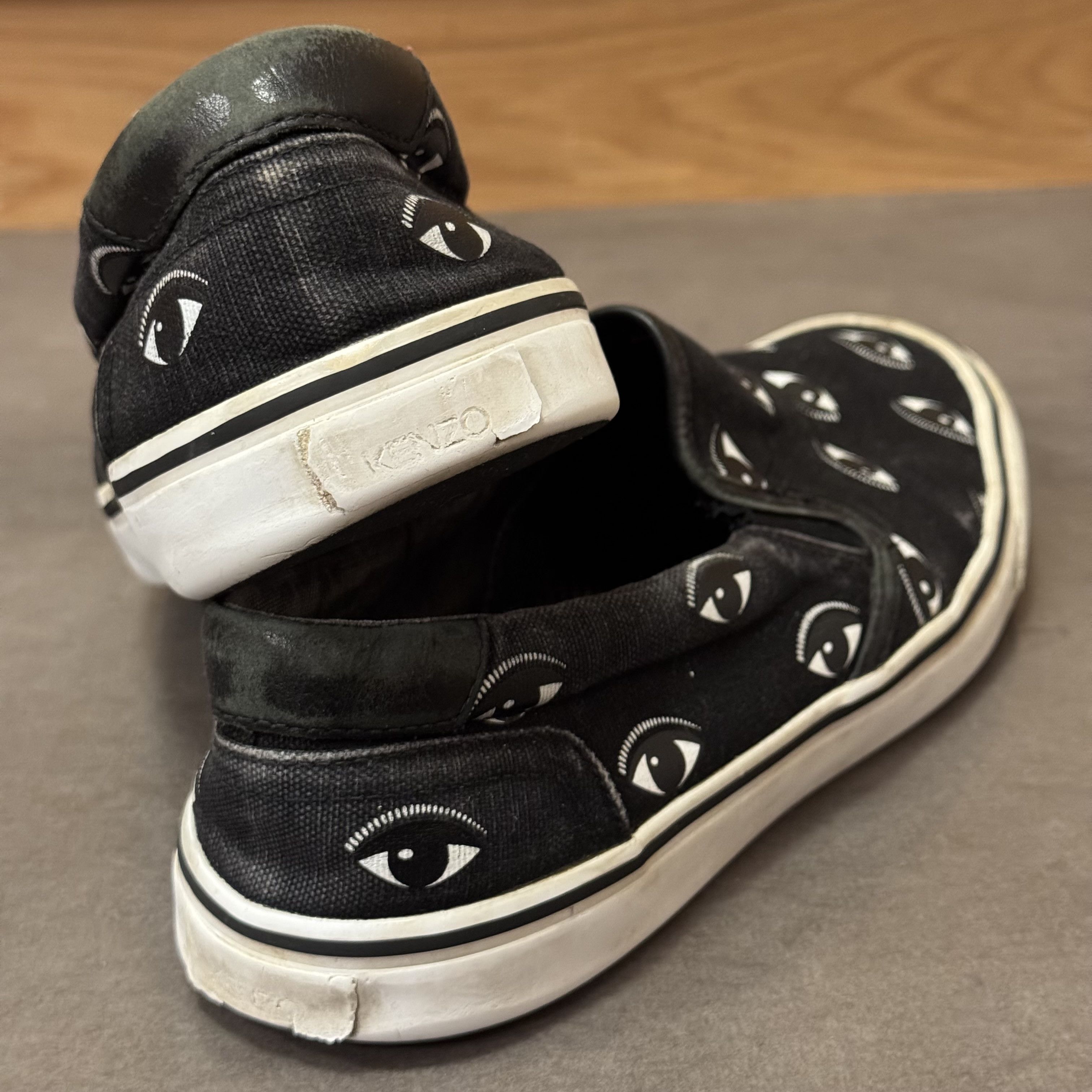 Kenzo Kenzo Eye Print Slip-On Black Sneakers, Size 42 EU / 9 US Size US 9 / EU 42 - 4 Thumbnail