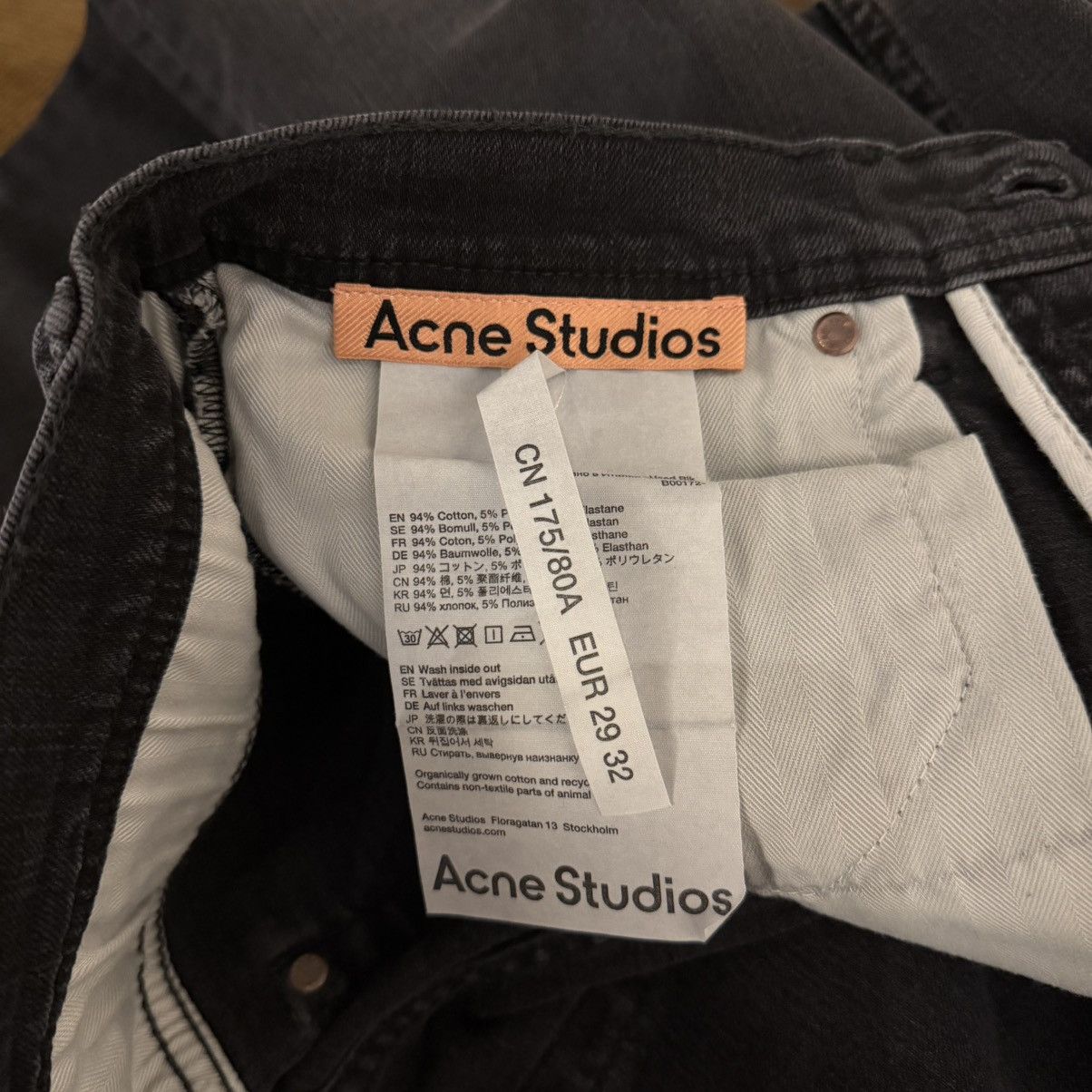 Acne Studios Acne Studios River Jeans Used Black Size US 29 - 5 Thumbnail