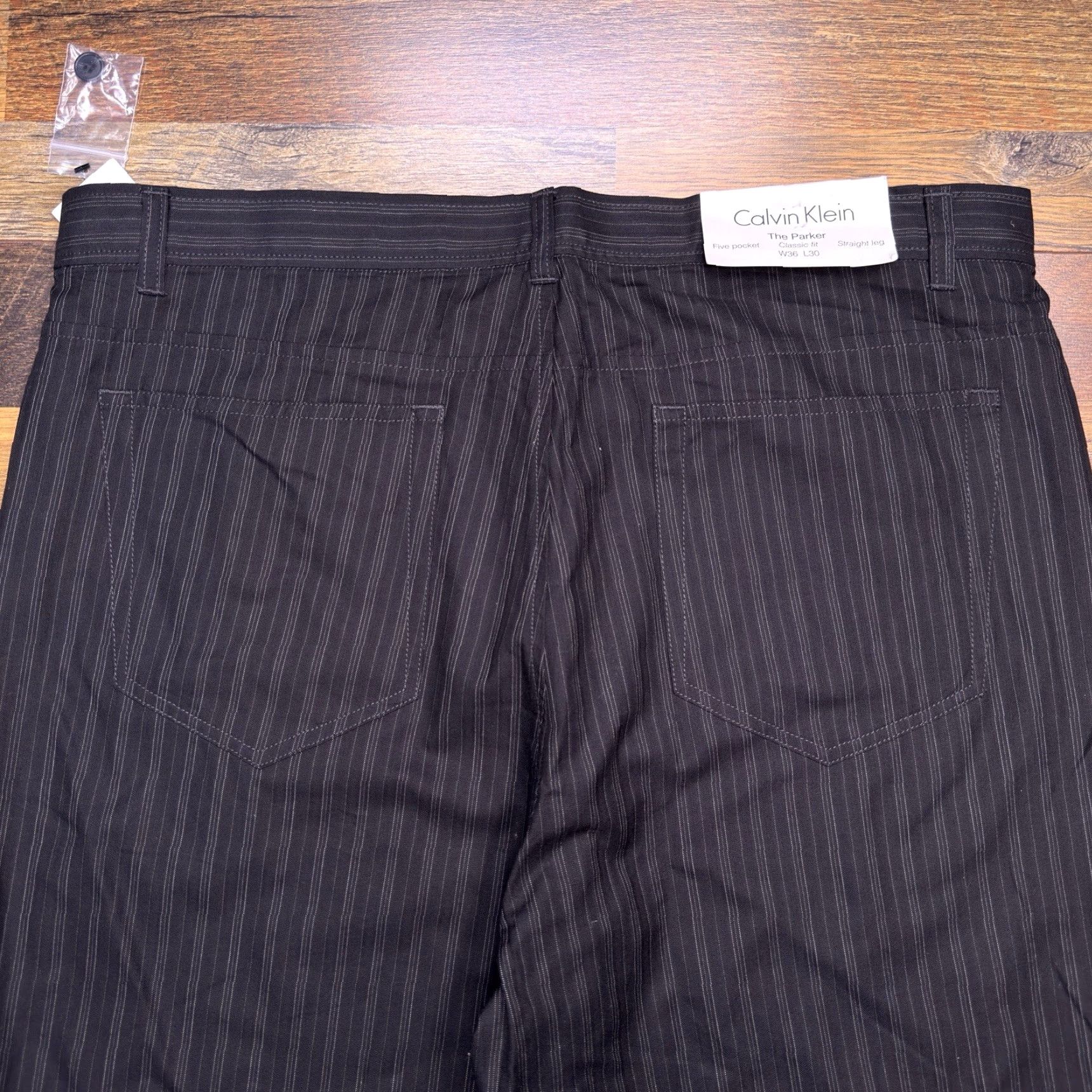 Calvin Klein **Calvin Klein Black Striped Mens Regular Fit 36x30 Pants** User: Calvin Klein Black Striped Mens Regular Fit 36x30 Pants Size US 36 / EU 52 - 7 Thumbnail