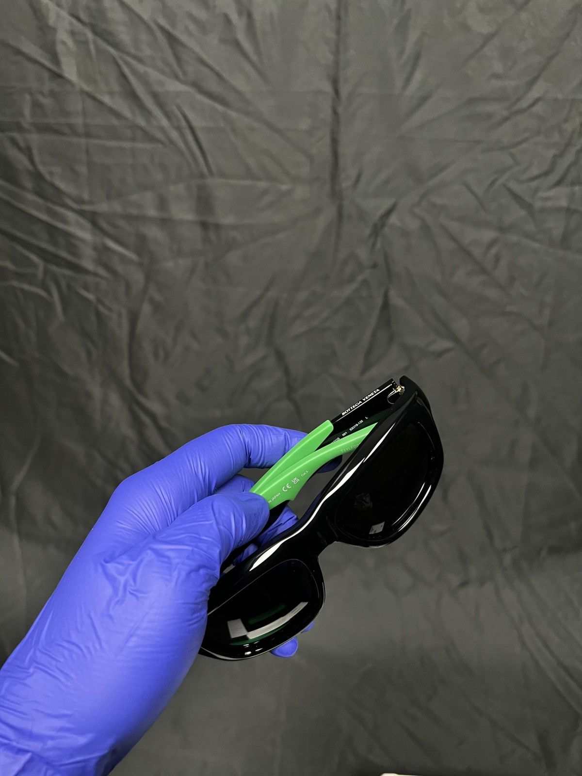 Bottega Veneta DSWT Japanese Bottega Veneta BV1233S sunglasses black green Size ONE SIZE - 5 Thumbnail