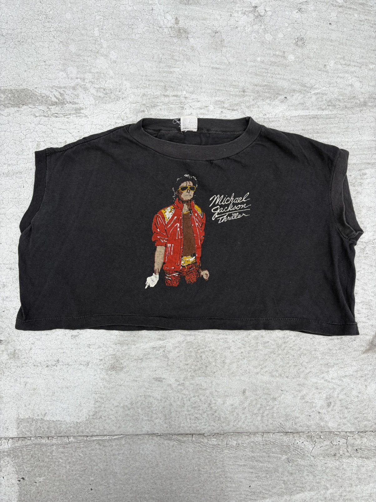 Other Vintage Michael Jackson Thriller single stitch croptop Size US L / EU 52-54 / 3 - 1 Thumbnail