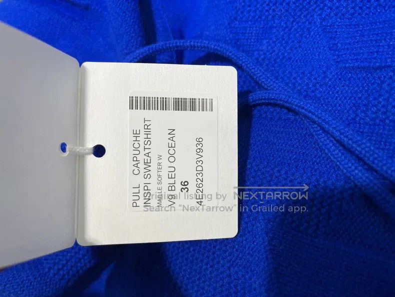 Hermes Hermes Hooded Sweater - Pure Wool - Klein Blue Size XS / US 0-2 / IT 36-38 - 4 Thumbnail