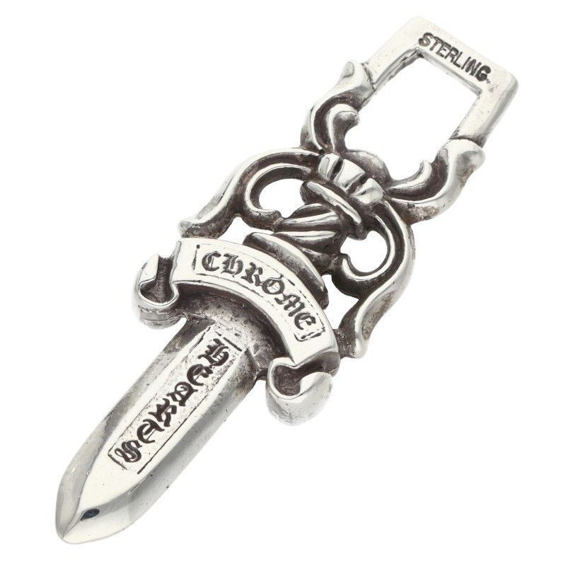 Chrome Hearts Chrome Hearts Old Silver Dagger Pendant Necklace Size ONE SIZE - 2 Thumbnail