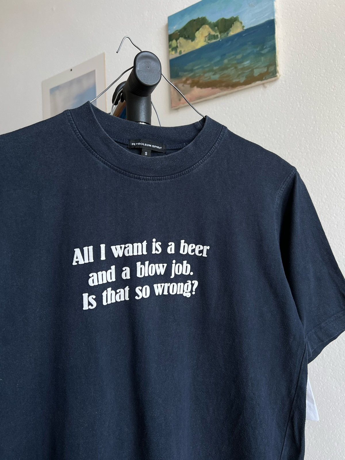 Vintage All I Want is a Beer and a Blowjob T-shirt