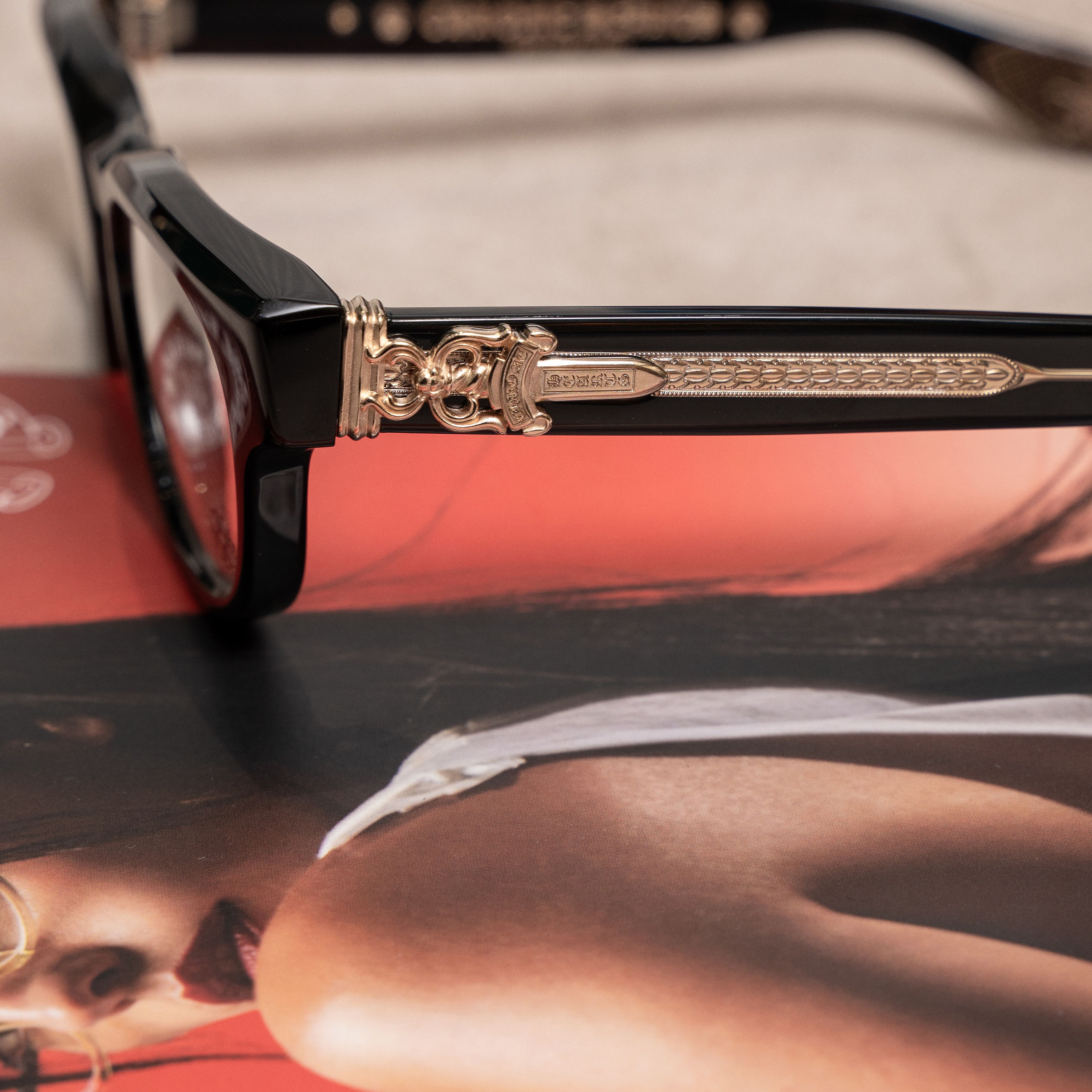 Chrome Hearts Chrome Hearts CUNTVOLUTED Black Glasses Size ONE SIZE - 3 Thumbnail