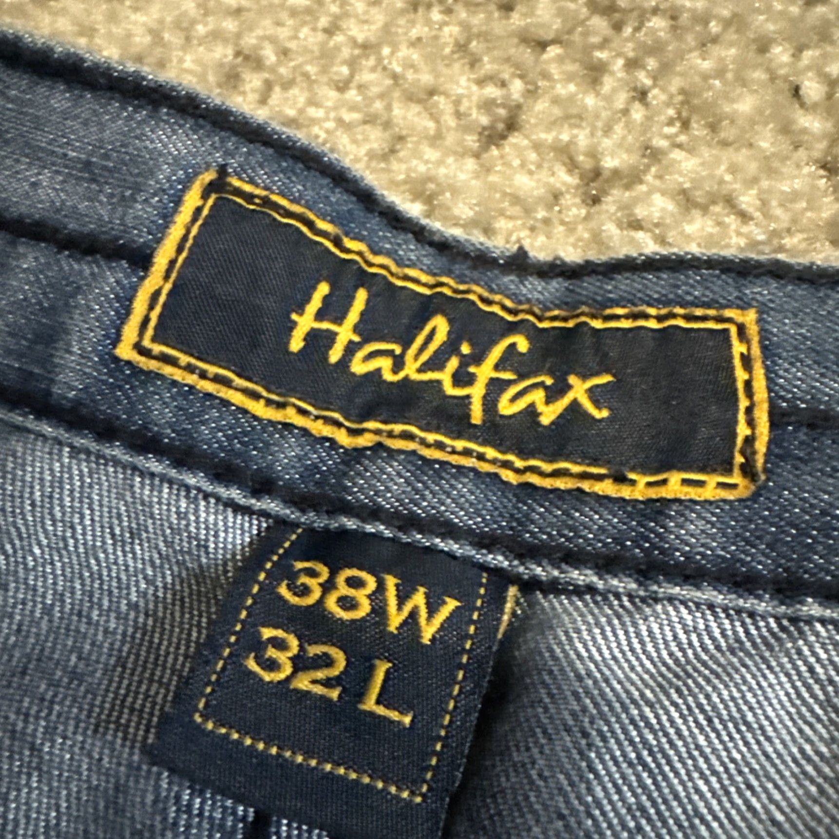 Vintage VINTAGE Halifax Baggy Wide Leg Jeans Denim Blue 38x32 Men Regular Inseam 32 Kings? Size US 38 / EU 54 - 7 Thumbnail
