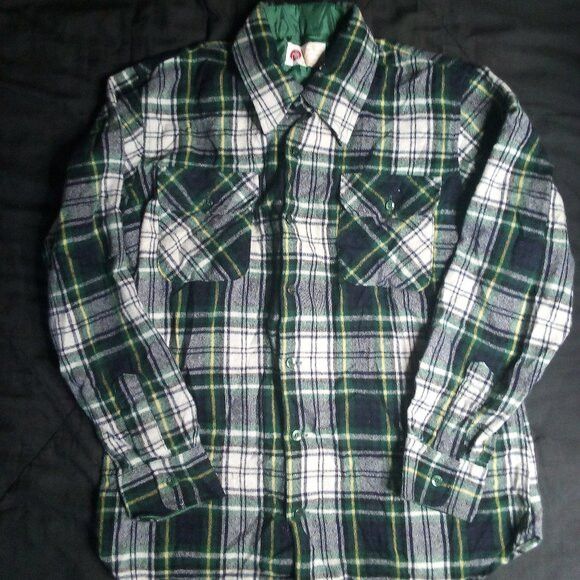 Sears Vintage Sears Kings Road Plaid Flannel Wool Button Shirt Size US M / EU 48-50 / 2 - 2 Thumbnail