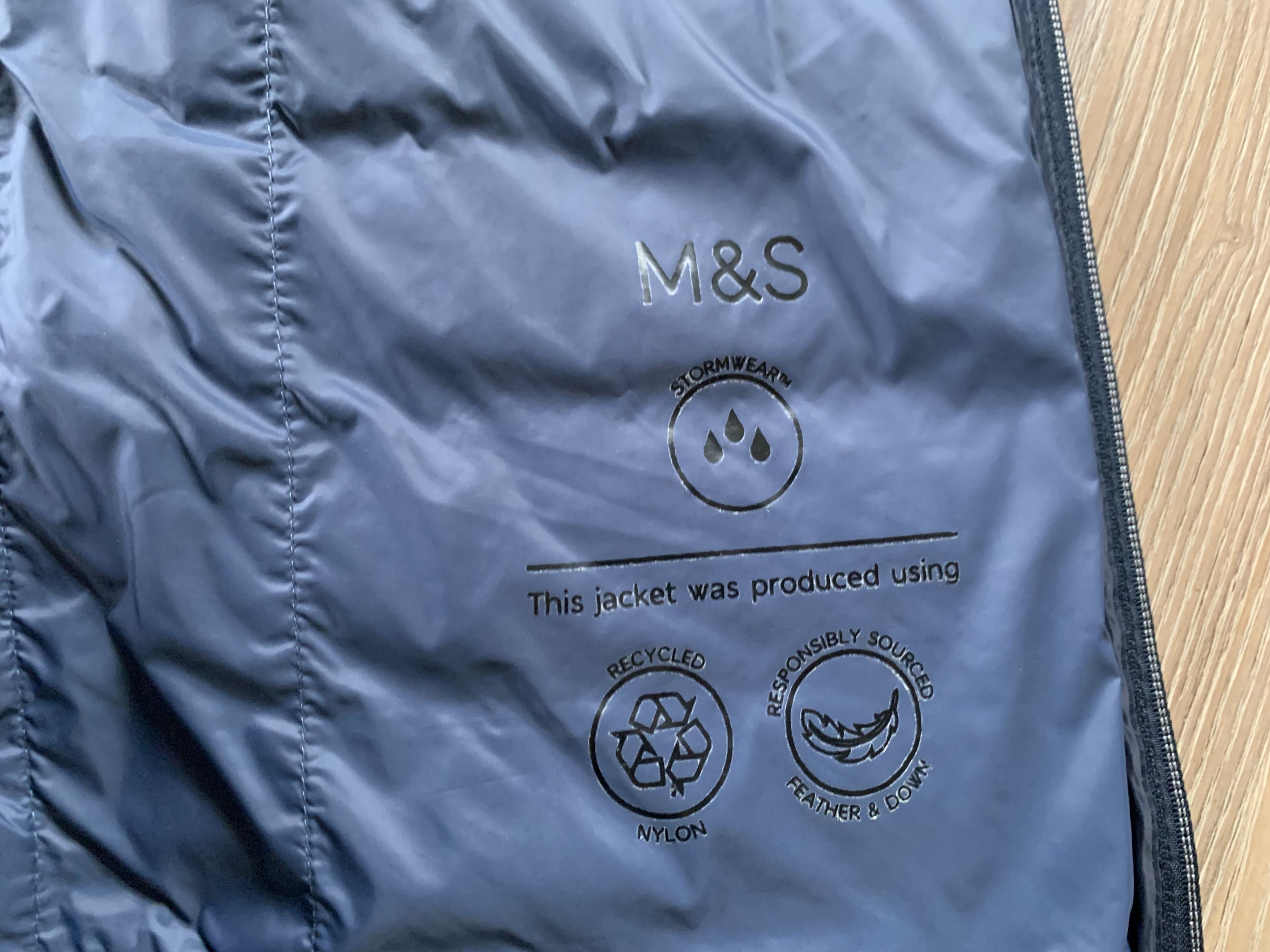 Marks & Spencer Marks & Spencer Mens Basic Blue Down Vest Size US L / EU 52-54 / 3 - 6 Thumbnail