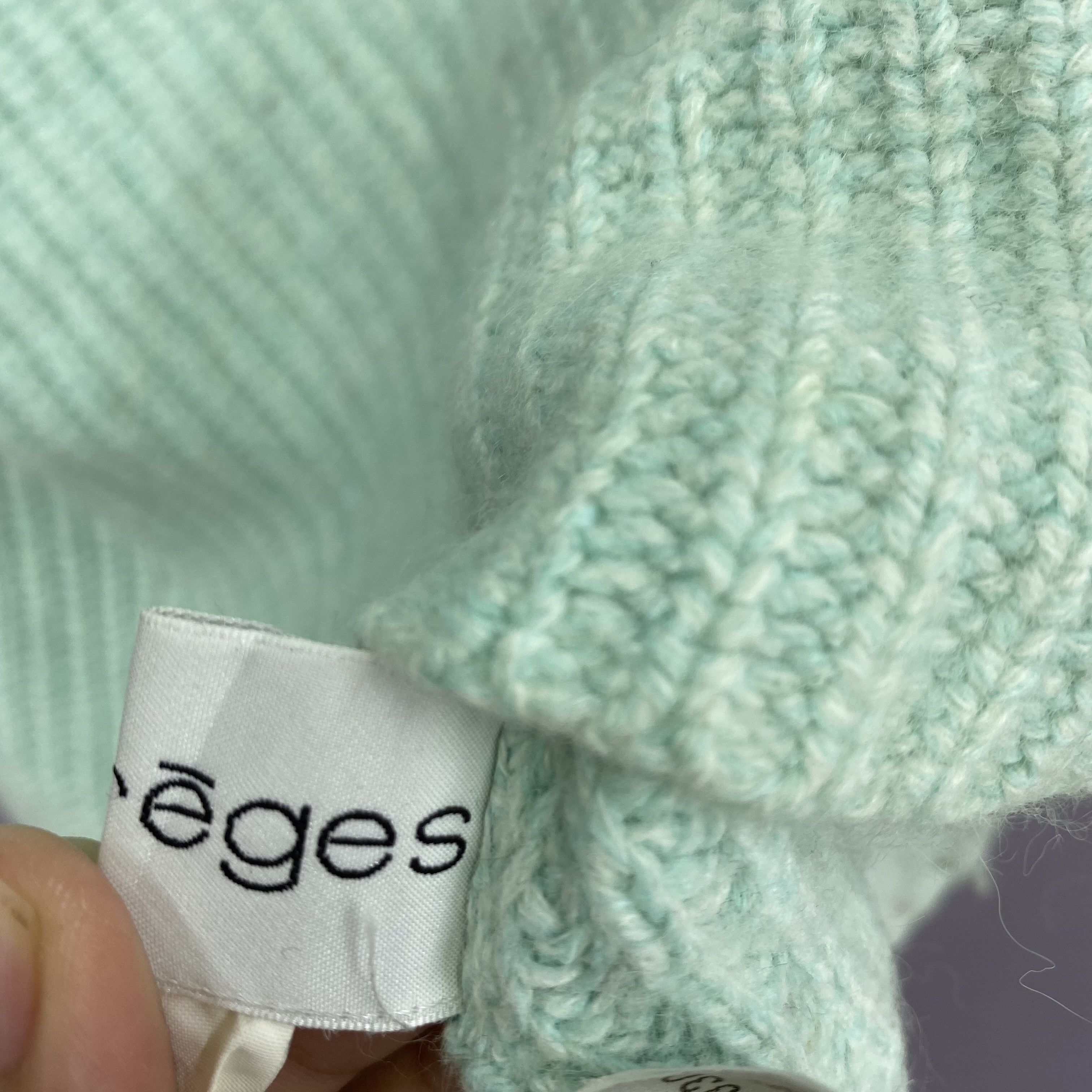 Courreges Vintage 90s Courreges Knitwear Sweater Sweatshirt | GF20426 Size US XXS / EU 40 - 4 Thumbnail