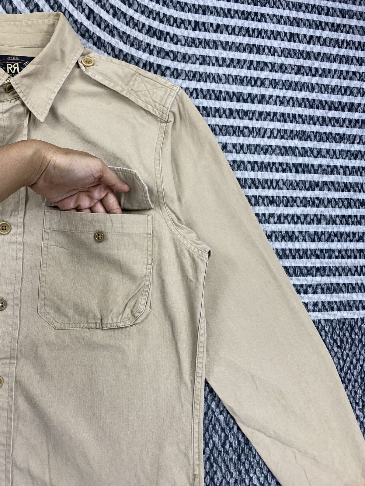 RRL Ralph Lauren 🔥STEALS RRL Ralph Lauren Casual Cotton Button Up Shirt Size US M / EU 48-50 / 2 - 7 Thumbnail