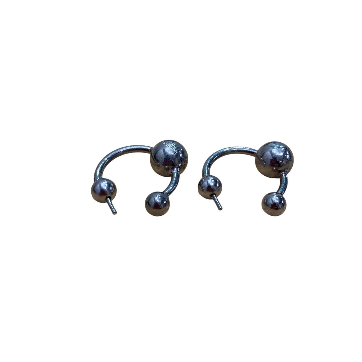 Jean Paul Gaultier Logo Ball Motif Earrings Size ONE SIZE - 3 Thumbnail