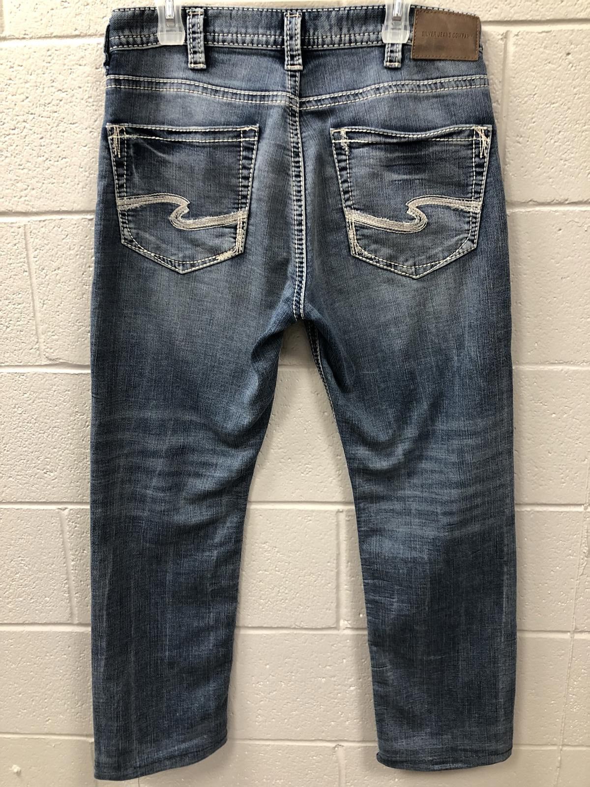 Silver Jeans Co. Silver Jeans Co. Men's Classic Denim Jeans - Distressed Blue Size US 33 - 5 Thumbnail