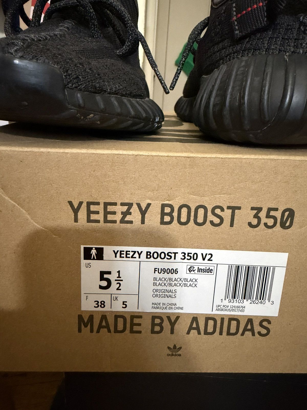 Yeezy Black yeezy boost 350 v2 Size US 5.5 / EU 38 - 4 Thumbnail