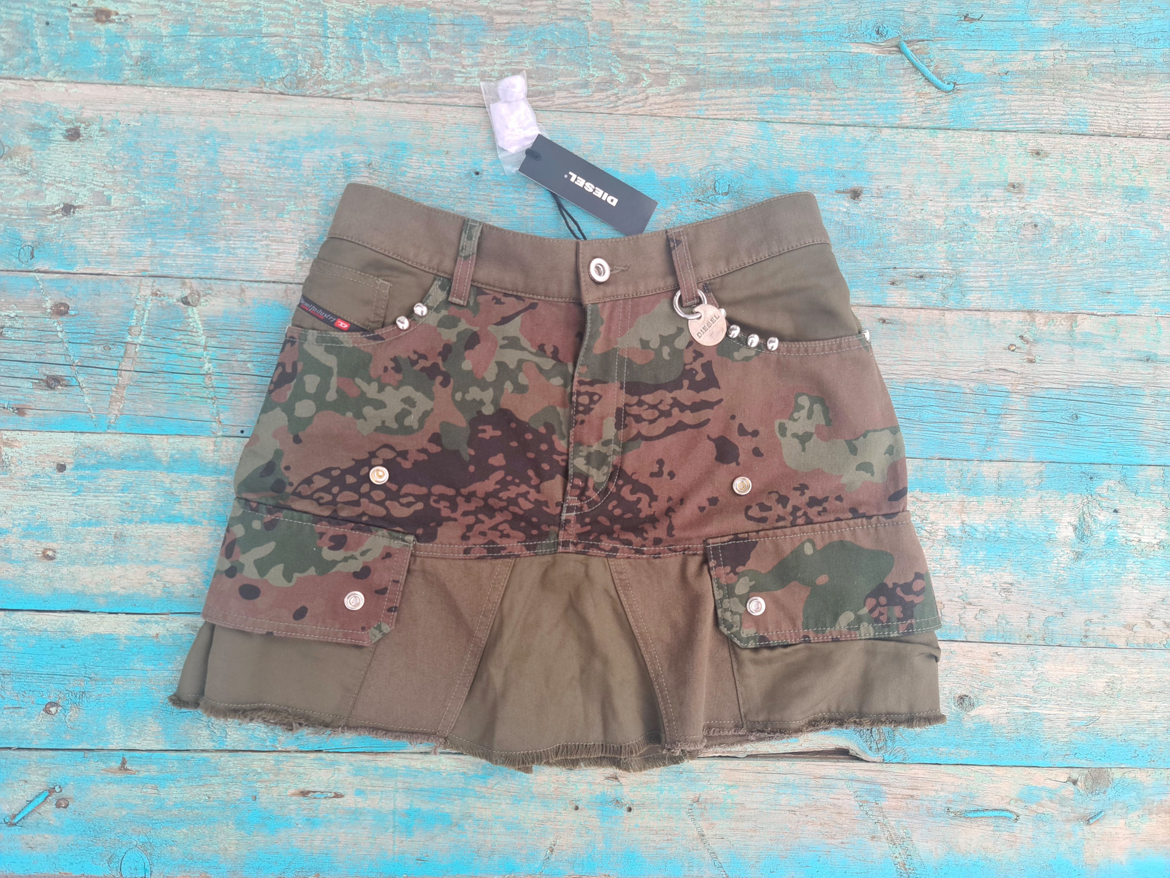 Diesel Diesel O-Amata military camouflage mini skirt Size 28" / US 6 / IT 42 - 2 Thumbnail
