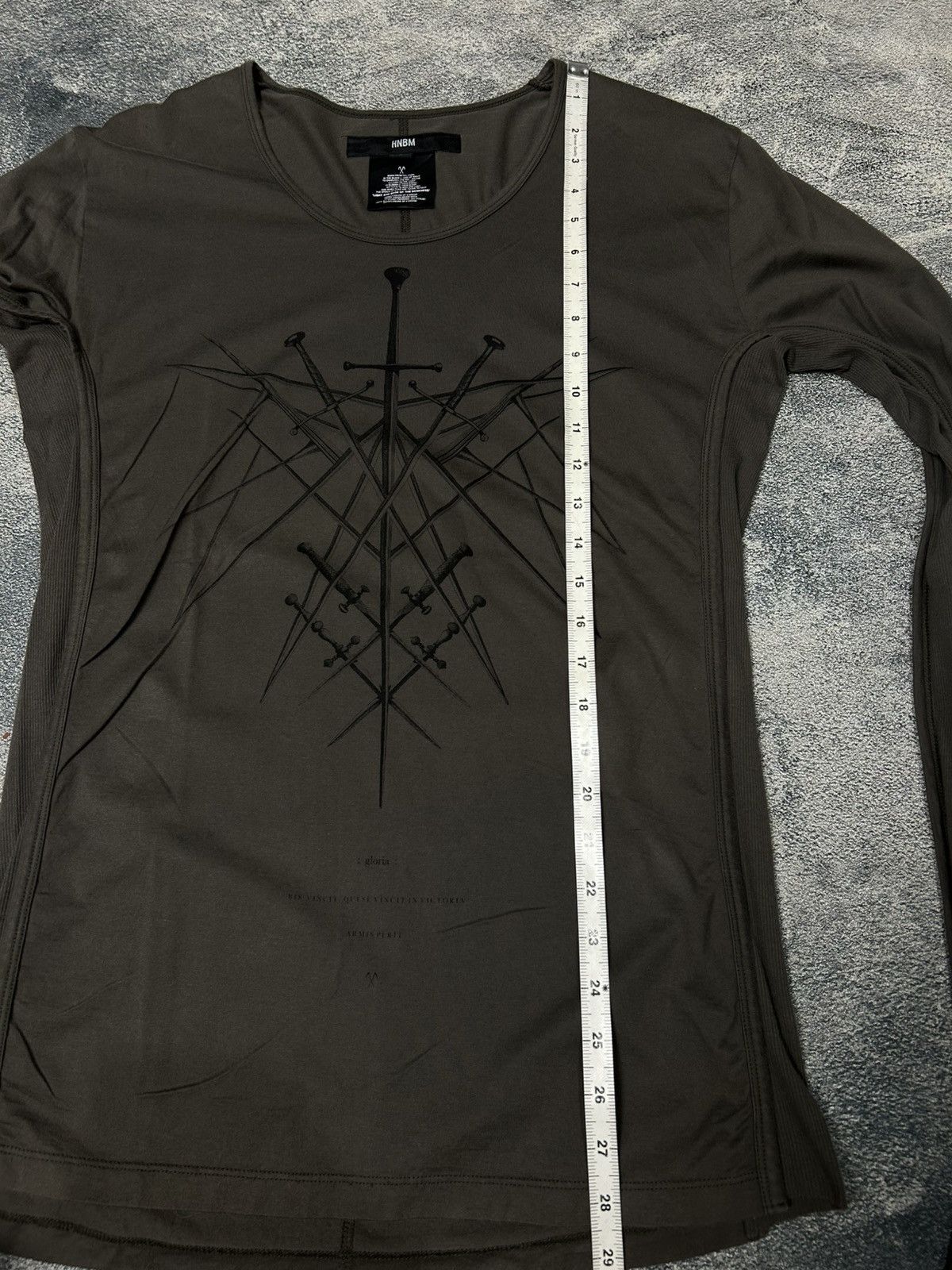 Japanese Brand HNBM JAPAN Freemasonry logo distressed longsleeve Size US M / EU 48-50 / 2 - 13 Thumbnail